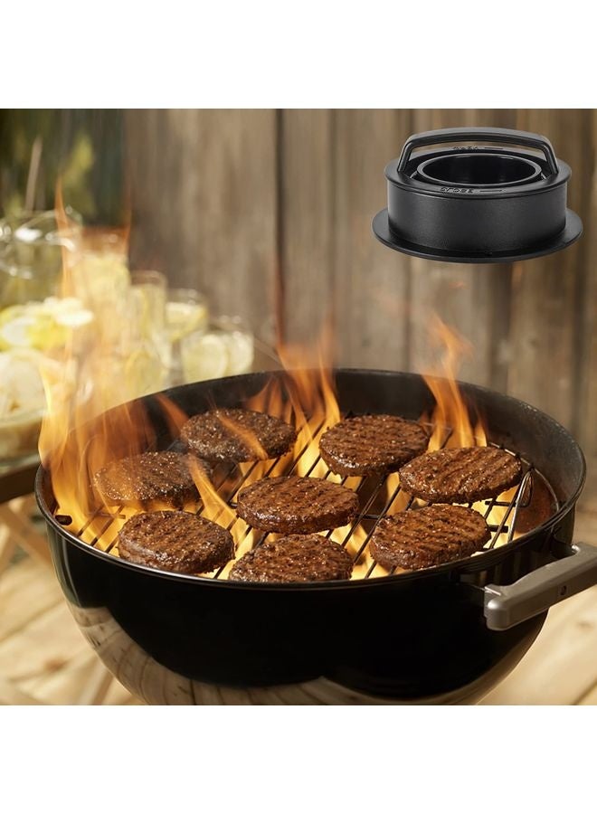 هومستر برجر الصحافة برجر باتي صانع سلايدر الصحافة محشوة برجر باتي الصحافة العادية برجر باتي الطبخ القالب 3 في 1 غير عصا مطبخ أداة الشواء - Image 2