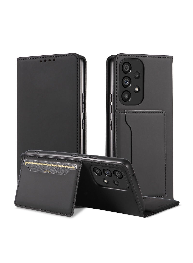 Loquat Suitable For Samsung Flip Solid Color Leather Case - Image 1