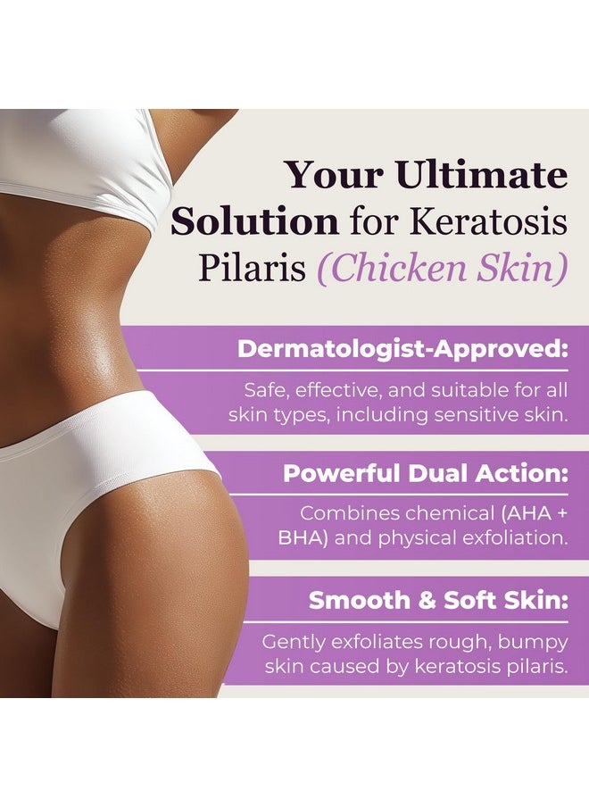 DERMAdoctor - DERMAdoctor KP Bump Eraser Body Scrub Dermatologist Formulated Exfoliant | Keratosis Pilaris Treatment For Dry And Bumpy Skin 10% AHAs + PHAs - 8 oz - Image 1