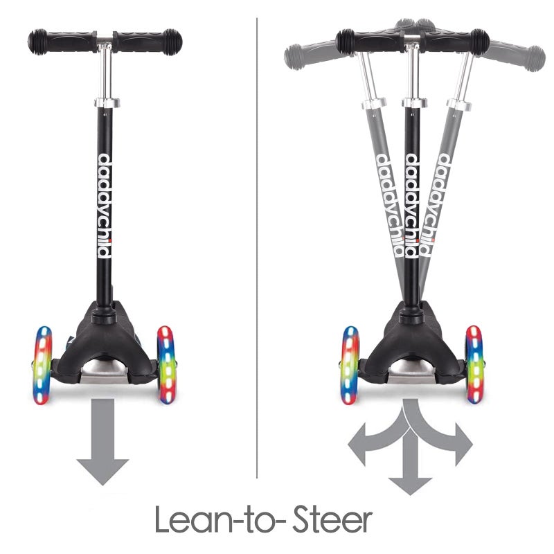 DADDYCHILD 3 Wheel Scooters for Kids, Kick Scooter for Toddlers 3-6 Years Old, Boys and Girls Scooter with Light Up Wheels, Mini Scooter for Children - Image 3
