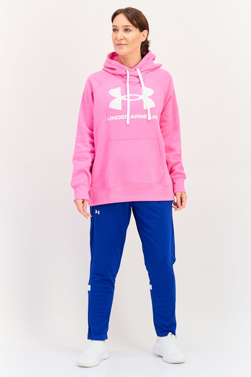 UNDER ARMOUR Women Loose Fit Long Sleeves Outdoor Hoodie, Pink - Image 4