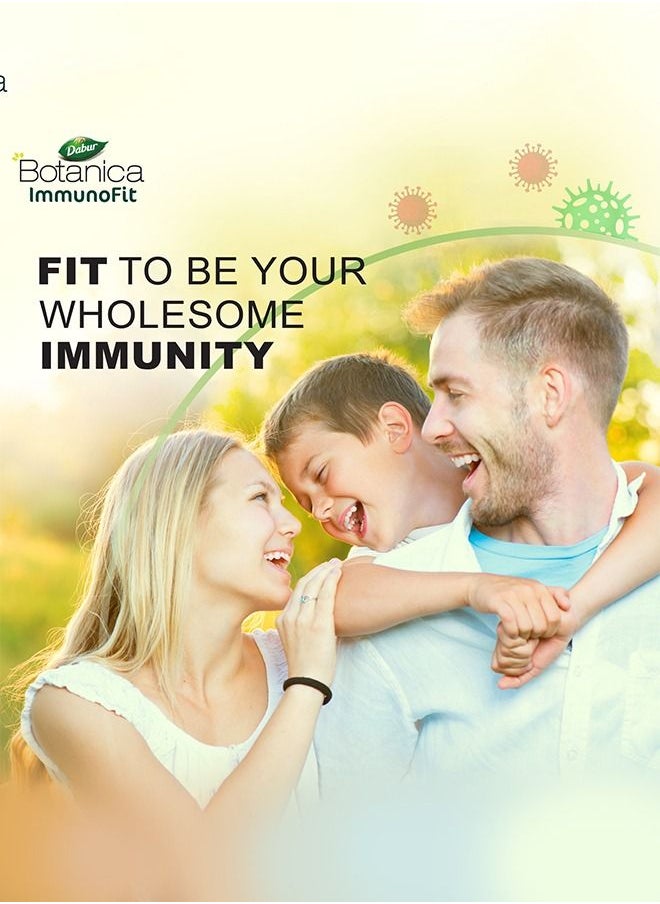 Dabur - Dabur Botanica Immunofit Veg. Capsules Boosts Immunity | Fitness & Well-Being with 12 Super Herbal Ingredients - 60 Tablets. - Image 1