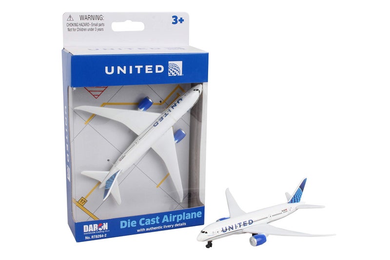 Daron Toy Airplane â€“ United Airlines â€“ Die-Cast Metal Model Airplane Toy with Plastic Parts for Kids Ages 3+ - Image 1