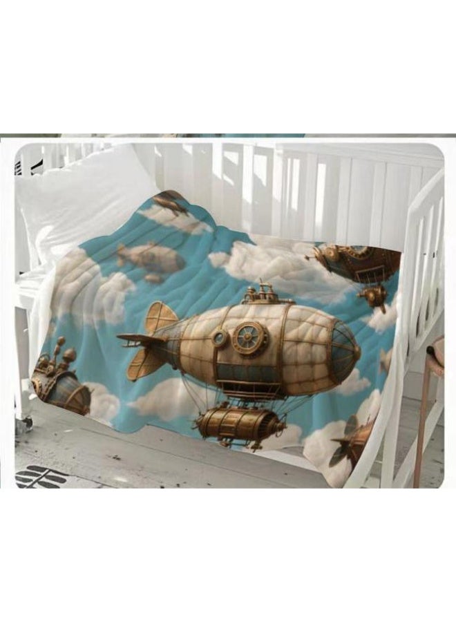 عام بطانية رقيقة من الفانيلا الكرتونية للأطفال والرضع (دافئة ومريحة، ومناسبة للنوم والألعاب) 70 سم * 100 سم - Image 2