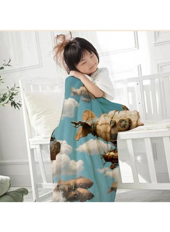 عام بطانية رقيقة من الفانيلا الكرتونية للأطفال والرضع (دافئة ومريحة، ومناسبة للنوم والألعاب) 70 سم * 100 سم - Image 3