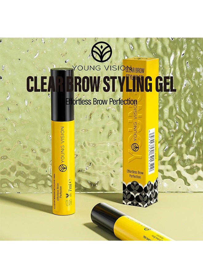 يونج فيجن جيل تحديد الحواجب الشفاف، جيل مكياج الحواجب، غراء حواجب طويل الأمد وجذاب، جيل حواجب شفاف مقاوم للماء، مقاوم للتلطخ، شمع حواجب سريع التجفيف لحواجب محددة ومظهر طبيعي 7 مل - Image 2
