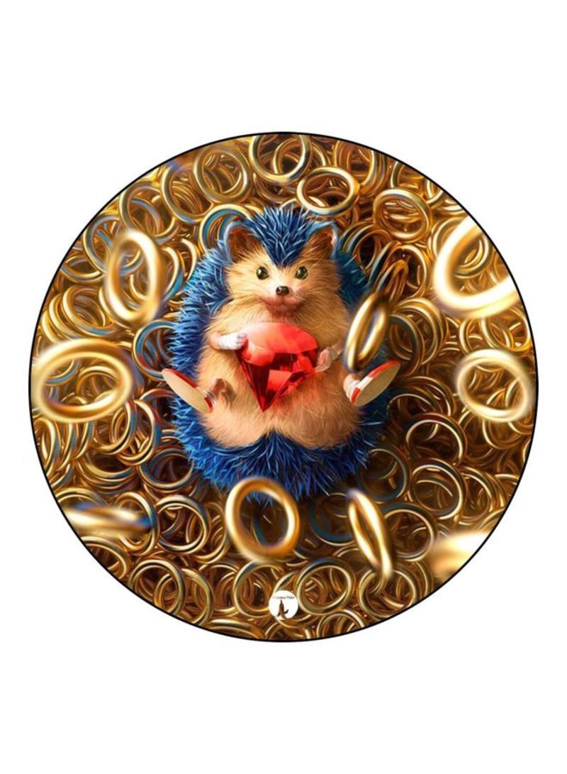 RKN Sonic Printed Mouse Pad  Gold/Blue/Red