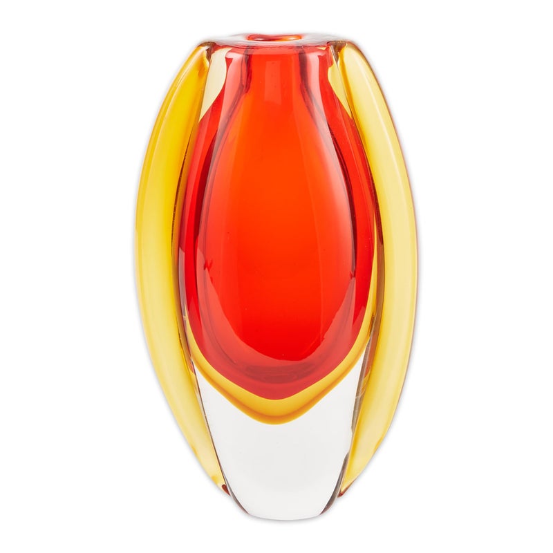 Zingz Thingz Decorative Glass Vase Sunfire 55x3x9