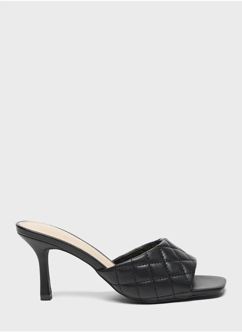 Celeste Open Toe Mid Heel Sandals