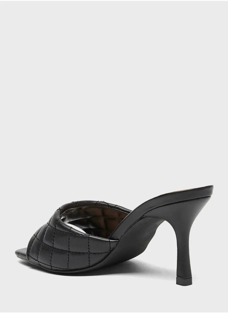 Celeste Open Toe Mid Heel Sandals