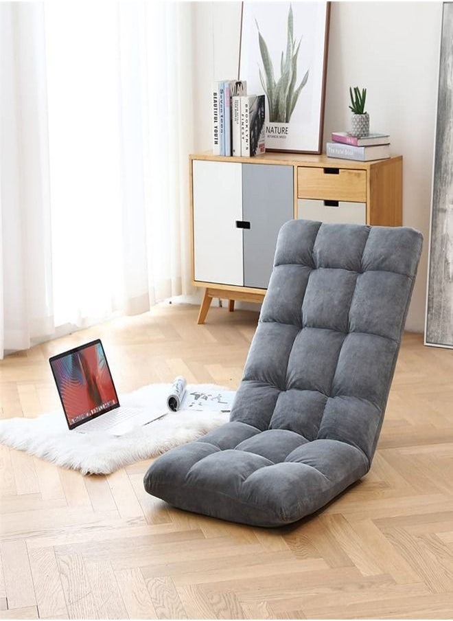 fashionhome - Back Angle 42 Gears Adjustable High Back Support Gaming Floor Chair Comfy for Reading Meditating - Image 1