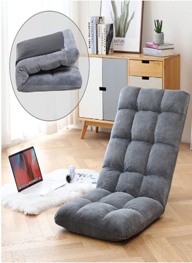 fashionhome - Back Angle 42 Gears Adjustable High Back Support Gaming Floor Chair Comfy for Reading Meditating - Image 1