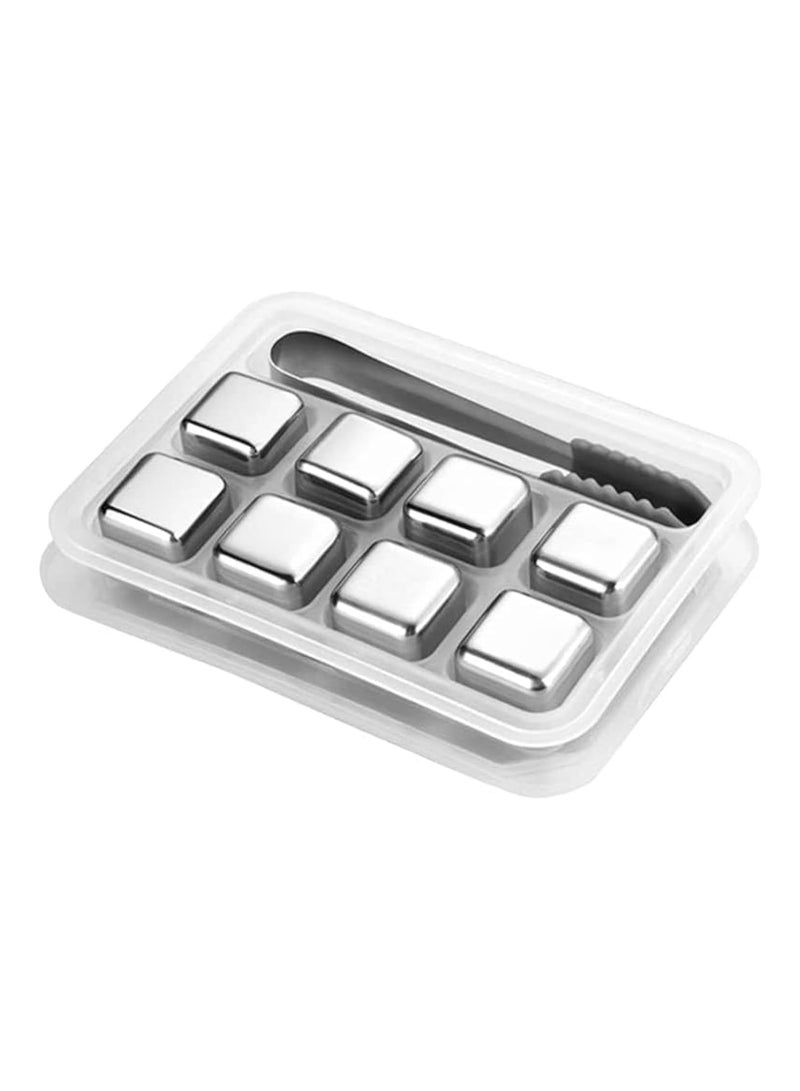 BLOOMING TIME Stainless Steel Metal Ice Cubes - Image 1