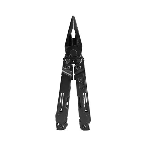 SOG PowerAccess Well-Rounded One-Handed Lightweight Daily Pocketable Stainless Steel Multi-Tool for Backcountry| 18 Tools, Black - Image 4