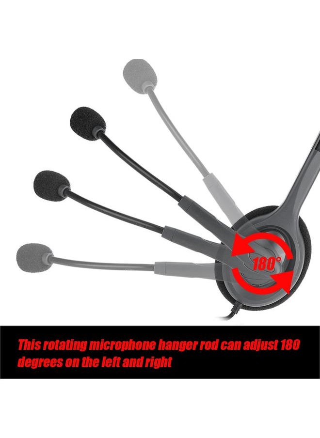 Head-mounted Multi-Device Stereo Computer Headphone 3.5 mm single wire plug Headset