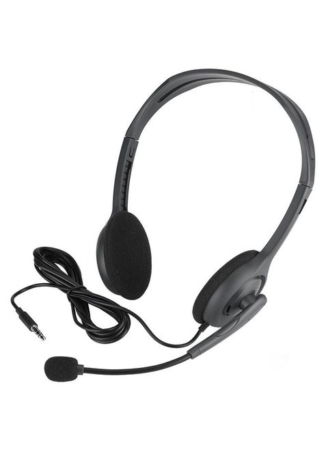 Head-mounted Multi-Device Stereo Computer Headphone 3.5 mm single wire plug Headset