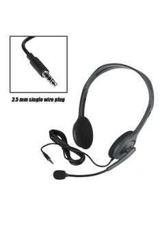 Thoraya Head-mounted Multi-Device Stereo Computer Headphone 3.5 mm single wire plug Headset  - Image 4