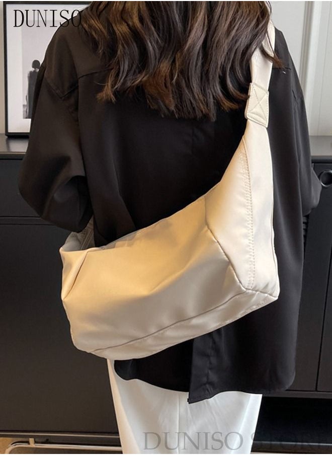 DUNISO - Women's Shoulder Tote Bag Canvas Handbag For Women Large Capacity Crossbody Bag Fashionable Travel Messenger Shoulder Bag For Ladies Girls College Students - Image 1