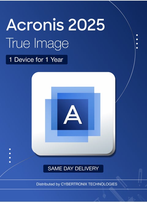 Acronis True Image 2025 Key | Subscription for 1 Year-1 Device | Digital License | SAME DAY DELIVERY