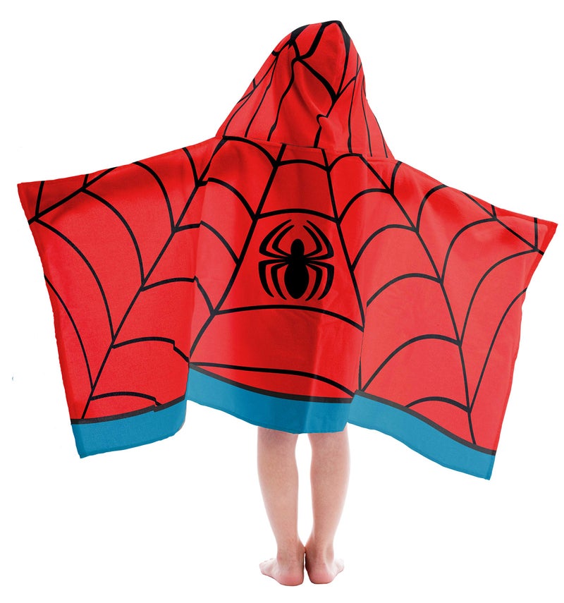 Jay Franco Kids Hooded Towel Avengers - Spiderman Red - Image 5