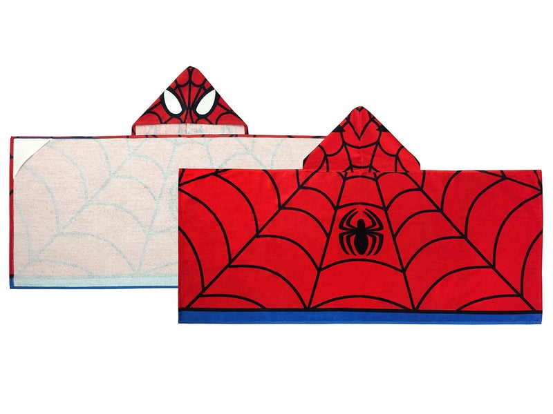 Jay Franco Kids Hooded Towel Avengers - Spiderman Red - Image 3