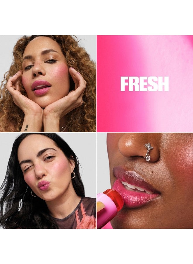 ميلك ميكب لون جيلي مائي بارد من ميلك ميك أب - لون شفاف للشفاه والخدود مع الكولاجين النباتي ومياه البحر والصبار - لون شفاه وخدود مرطب يدوم طويلاً وقابل للبناء - منعش، 0.17 أونصة - Image 2