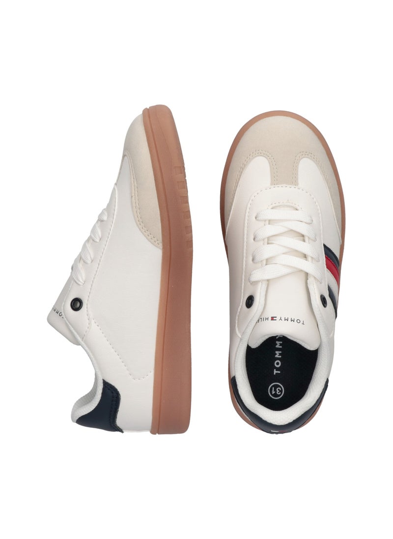 TOMMY HILFIGER - Kids Lace Up Low Top Sneakers - Image 1