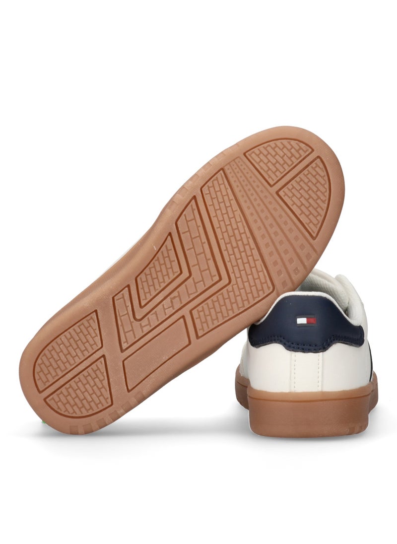 TOMMY HILFIGER - Kids Lace Up Low Top Sneakers - Image 1