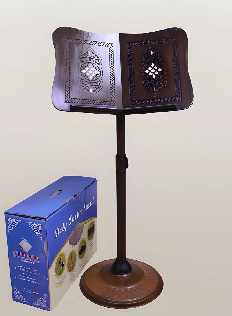 ريبنيو حاملة المصحف مصنوعة من الخشب عالي الجودة لون بني  - Image 1