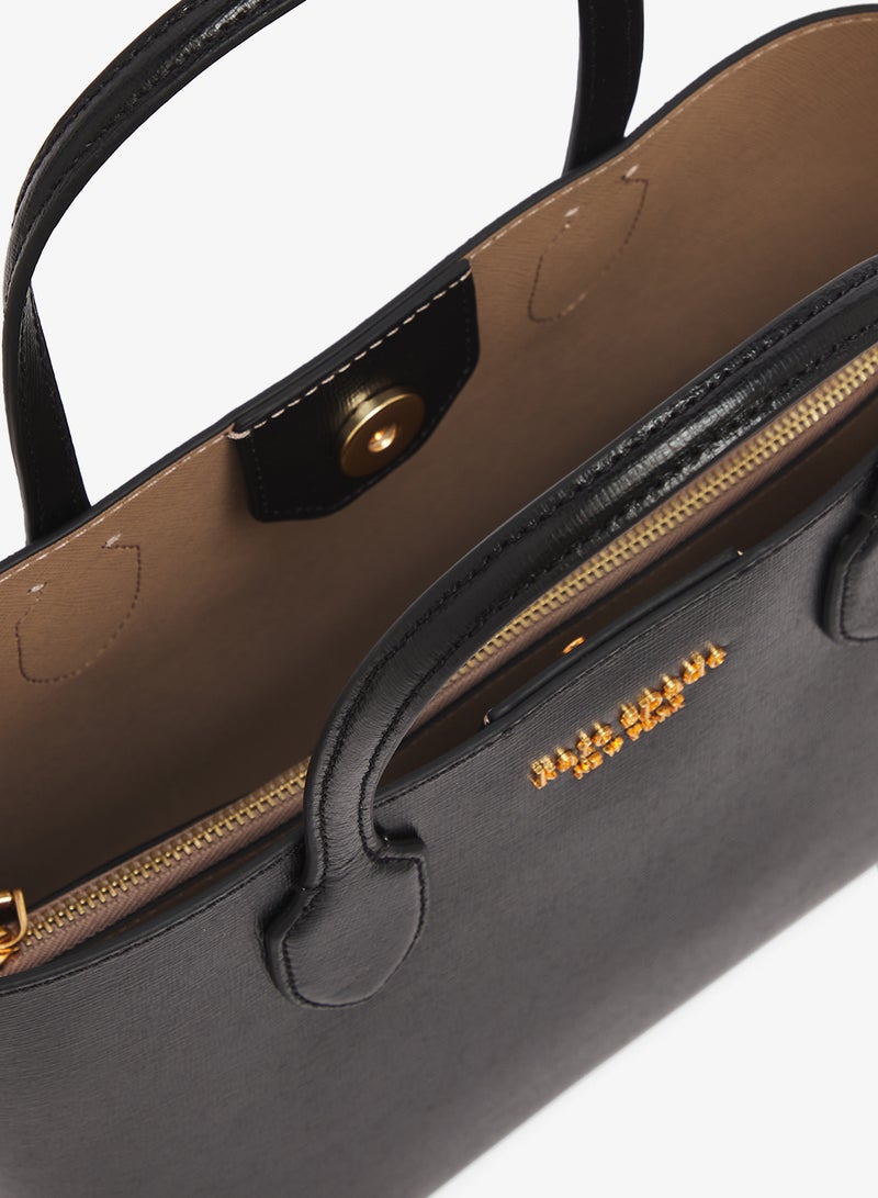 كيت سبيد حقيبة يد علوية بتفاصيل شعار - Image 5