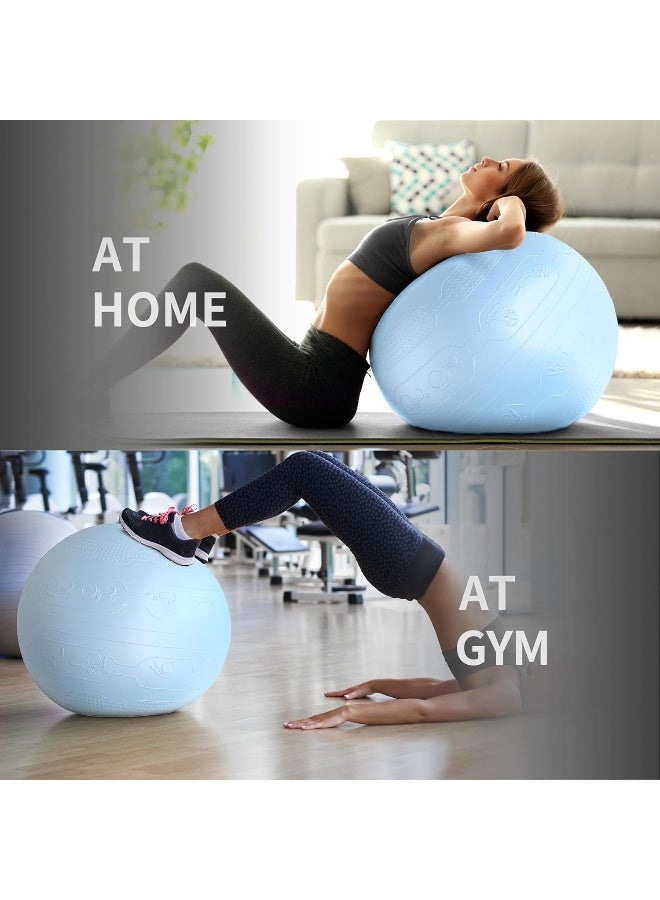 PROIRON Exercise Ball Anti-Burst Yoga Ball Chair with Quick Pump Slip Resistant Gym Ball - Image 4