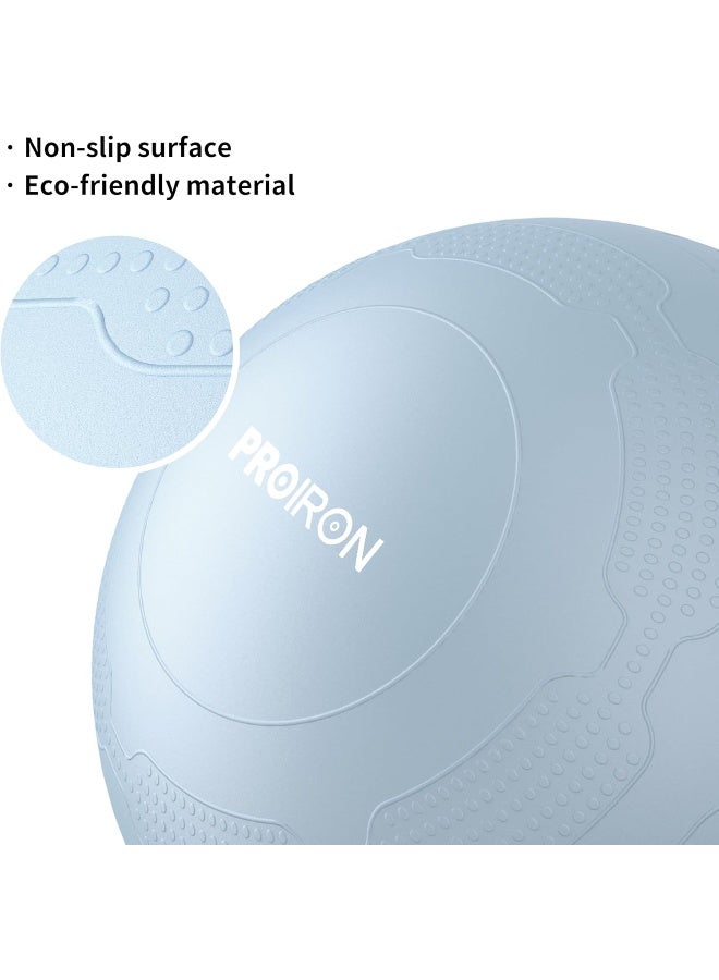 PROIRON Exercise Ball Anti-Burst Yoga Ball Chair with Quick Pump Slip Resistant Gym Ball - Image 2