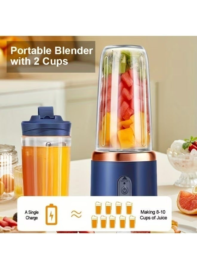 Gonice Portable Multi-Functional Juicer with Rechargeable Battery - Lightweight Food-Grade PP Cup, Durable Plastic, Ideal for Home And On-The-Go Use - Image 2