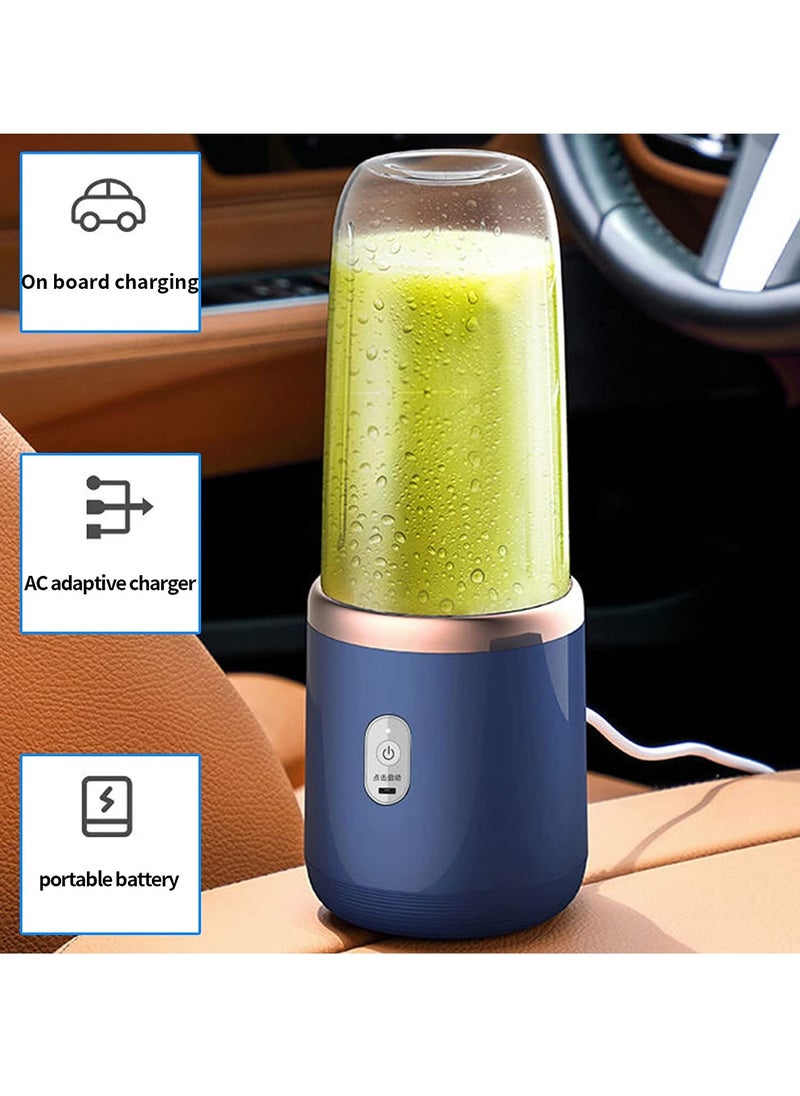 Gonice - Portable Blender, Blender Juicer Juice Cup Fruit Blender Portable Fruit Cup, USB Rechargeable Personal Size Juice Cup, Personal Blender for Smoothies and Smoothies, 400ml Travel Juice Cup - Image 1