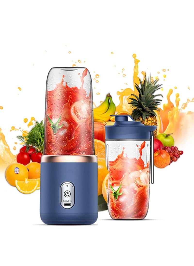Gonice - Portable Blender, Blender Juicer Juice Cup Fruit Blender Portable Fruit Cup, USB Rechargeable Personal Size Juice Cup, Personal Blender for Smoothies and Smoothies, 400ml Travel Juice Cup - Image 1