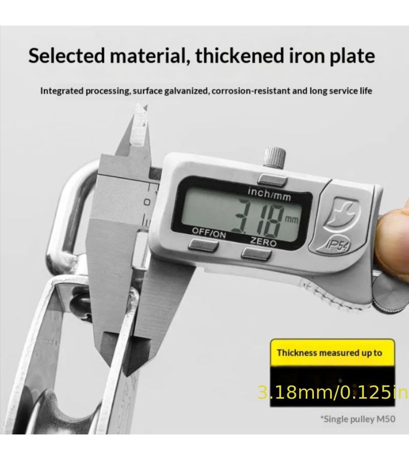 Stainless Steel Pulley Water Rust Corrosion Resistant Roller Bearing 360 Degree Rotating 1pc - Image 2