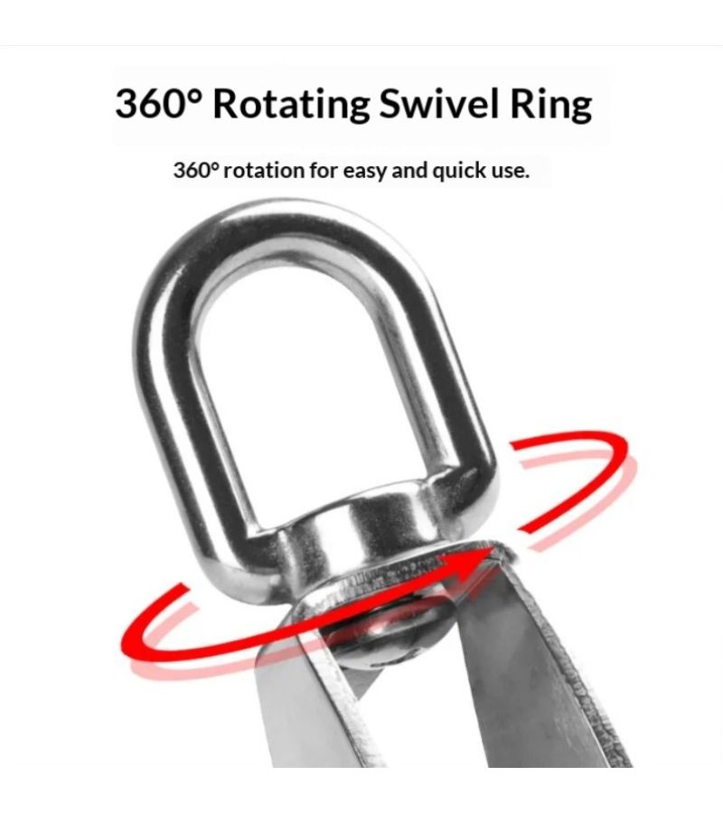 Stainless Steel Pulley Water Rust Corrosion Resistant Roller Bearing 360 Degree Rotating 1pc - Image 3
