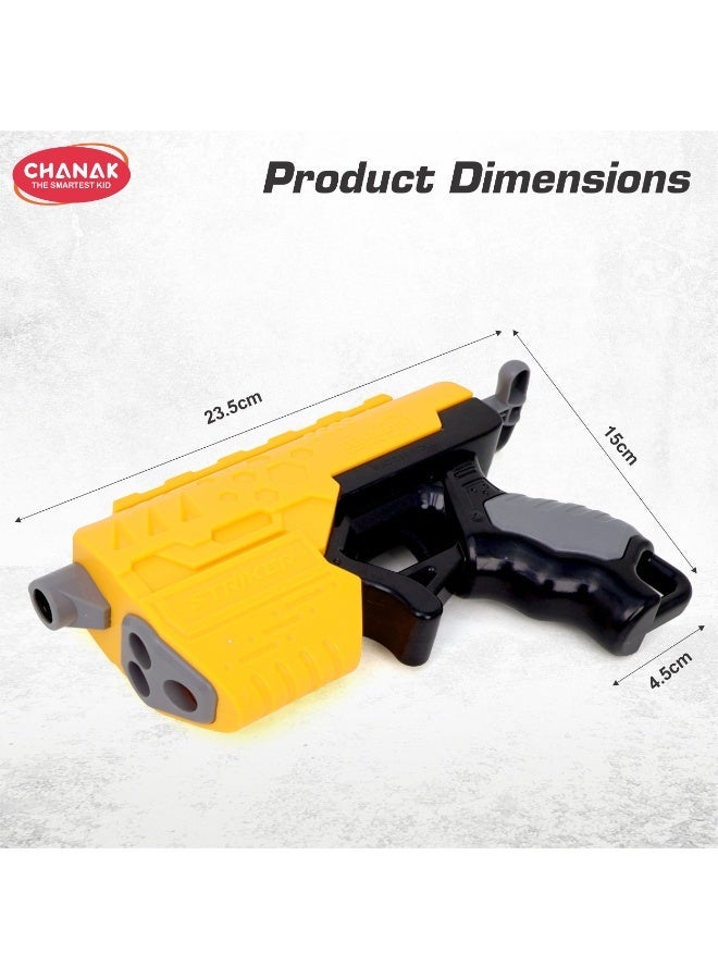 Chanak Plastic toy gun for kids, soft bullet gun with 10 soft foam bullets, best toy gun for fun target shooting & kids battle fight, range - 60 feet, suitable for kids (Color as per Availability) - Image 4