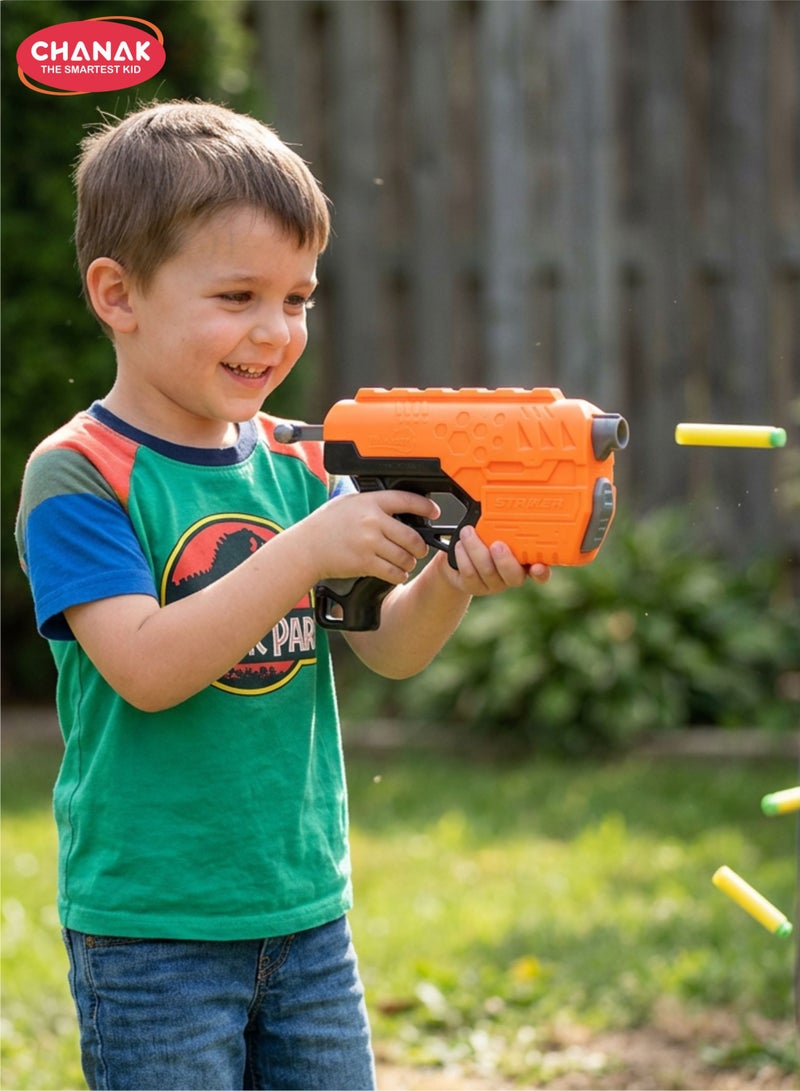 Chanak Plastic toy gun for kids, soft bullet gun with 10 soft foam bullets, best toy gun for fun target shooting & kids battle fight, range - 60 feet, suitable for kids (Color as per Availability) - Image 1