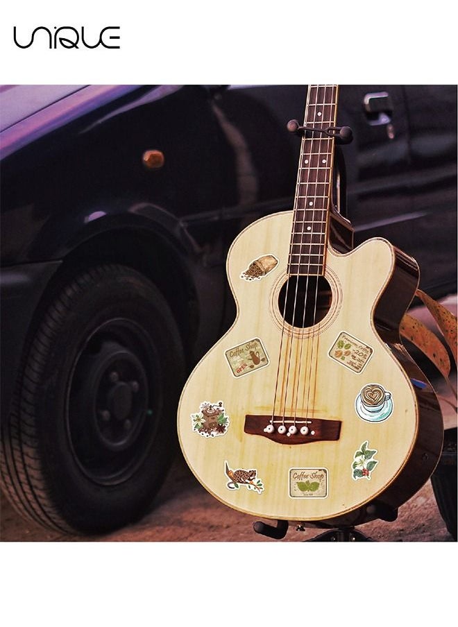 Unique 50 Pcs Vintage Coffee Stickers - Water Bottle Laptop Skateboard Luggage Guitar Car Motorcycle Bike Vinyl Waterproof Coffee Sticker Pack Suitable for Teens Adults  - Image 5