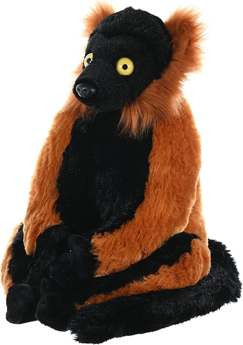 Wild Republic Cuddlekins Red Ruffed Lemur Plush Toy - 12 Inches Stuffed Animal for Kids - Image 2