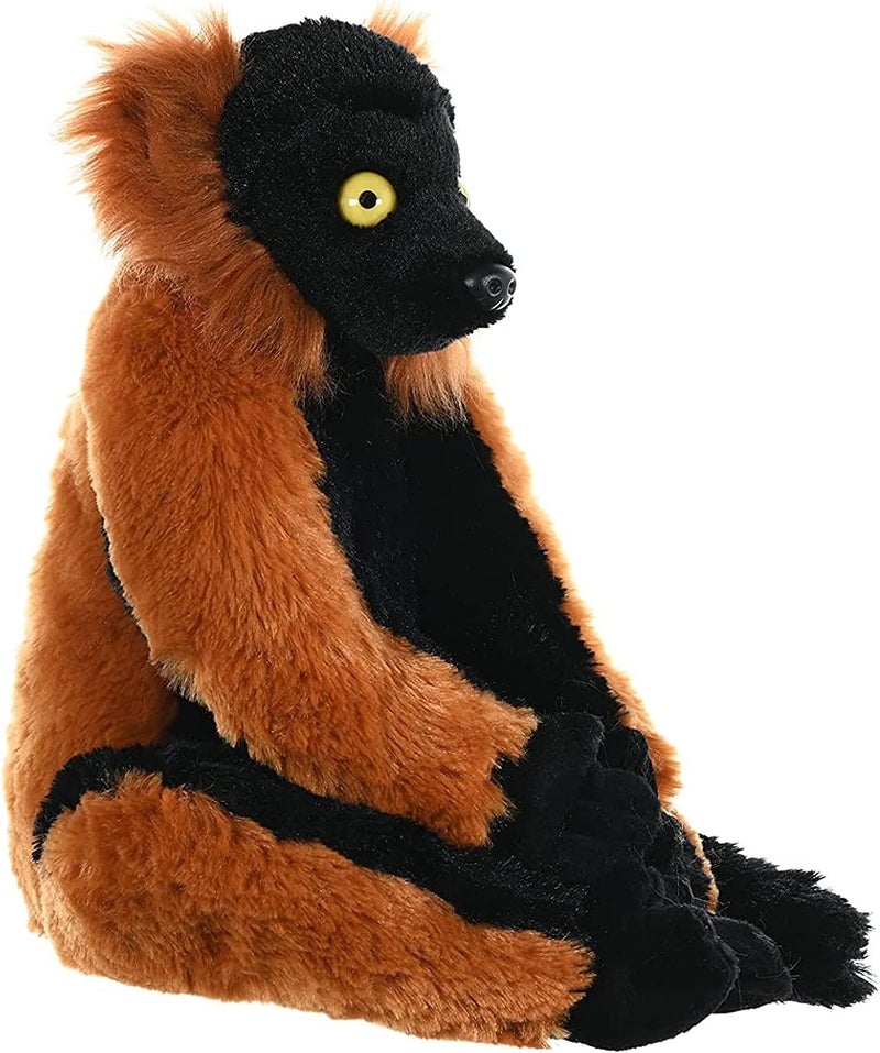Wild Republic Cuddlekins Red Ruffed Lemur Plush Toy - 12 Inches Stuffed Animal for Kids - Image 4