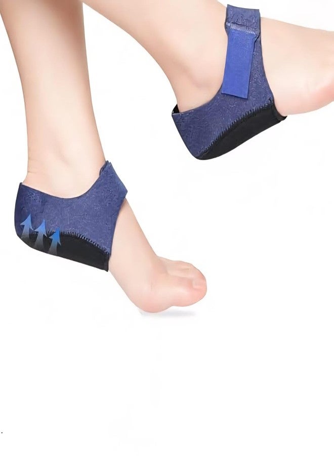 Cetaplast Plantar Fasciitis Gel Cups – 2 Pieces Shock-Absorbing Pads for Heel Spur, Achilles Tendonitis, Cracked Heels – Soft Cushion Inserts for Foot Pain Relief – Blue, Size L (41–45) - Image 1