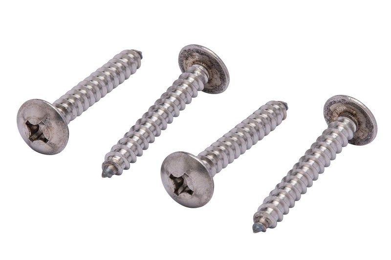 Bolt Dropper No. 12 x 1-1/2" Stainless Truss Head Phillips Wood Screw, (25 pc), 18-8 (304) Stainless Steel Sheet Metal Screws, Type A Point, Plain Finish by - Image 5
