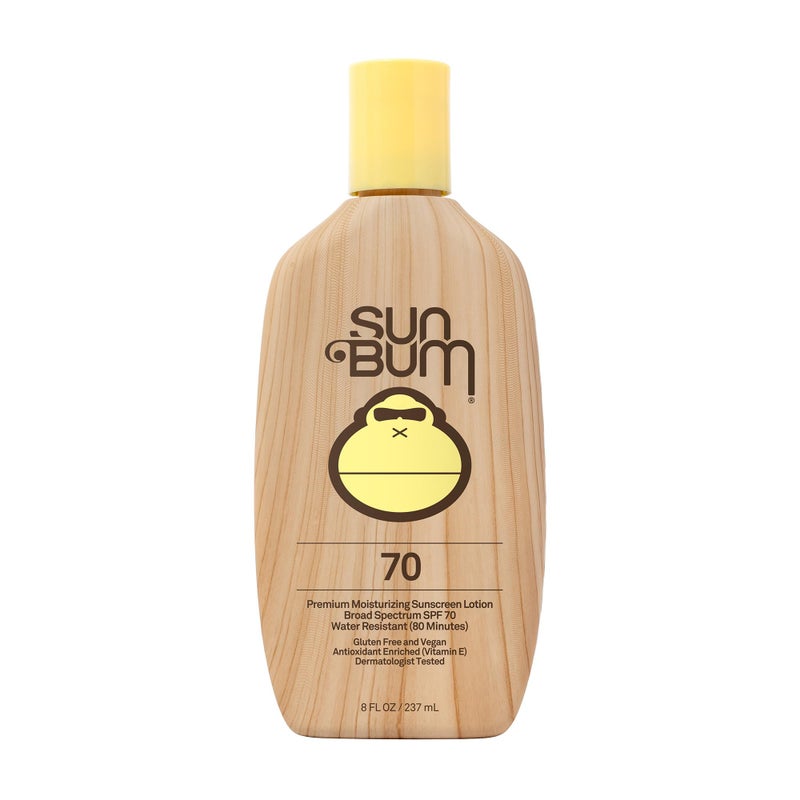 Sun Bum Original SPF 70 Sunscreen Body Lotion - Broad Spectrum Moisturizing Sunscreen with Vitamin E - Hawaii 104 Act Compliant (Made without Octinoxate & Oxybenzone) - 8 oz - Image 1