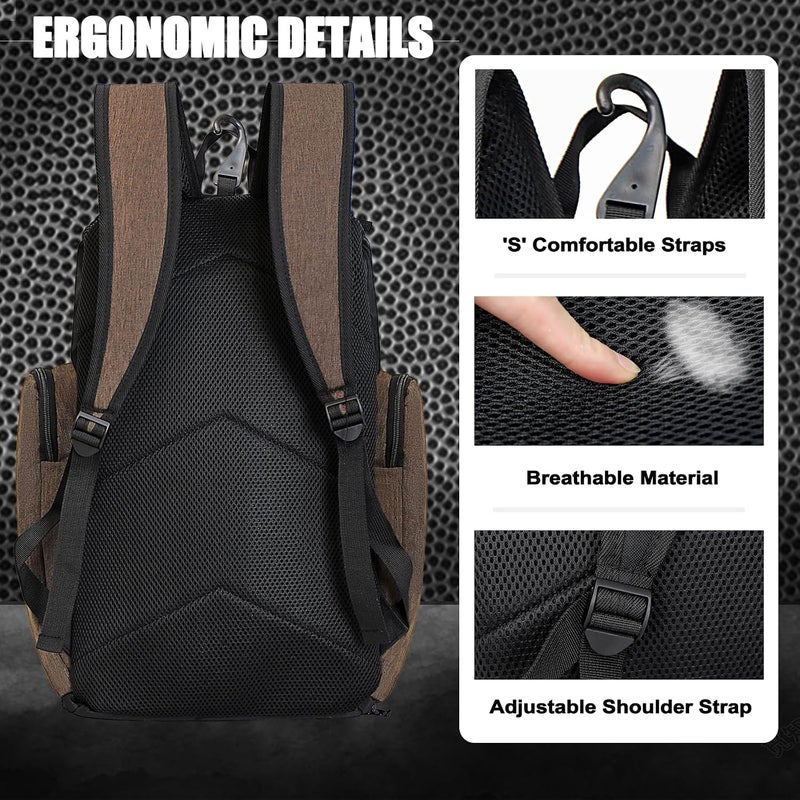 LARIPOP Basketball Backpack Large Sports Bag, Gym Bag with Ball Compartment and Shoe Compartment to Store Sports Shoes Water Bottles Laptops and Daily Necessities, Widely Used in Basketball, Soccer - Image 5