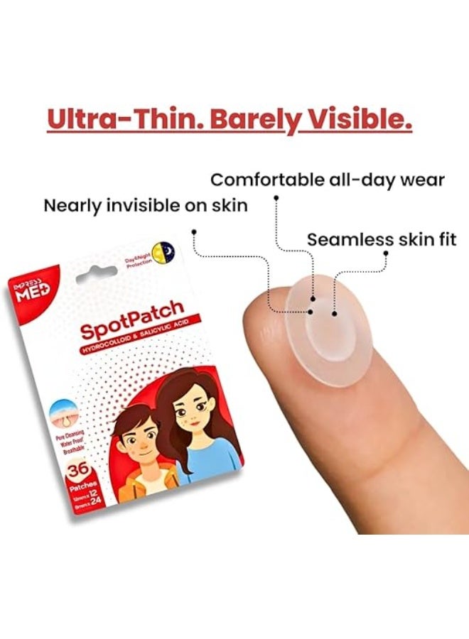 Impressmed Spot Patch Hydrocolloid & Salicylic Acid Acne 36 Patches - Image 5