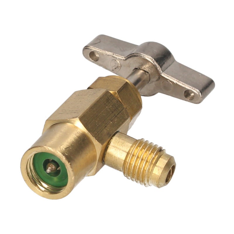 R134A Refrigerant Bottle Opener: Brass Alloy Gold Hand Operated Valve Control - Leak-Proof Safety Valve Durable Build for Extreme Conditions Automotive Air Conditioning Systems - Image 4