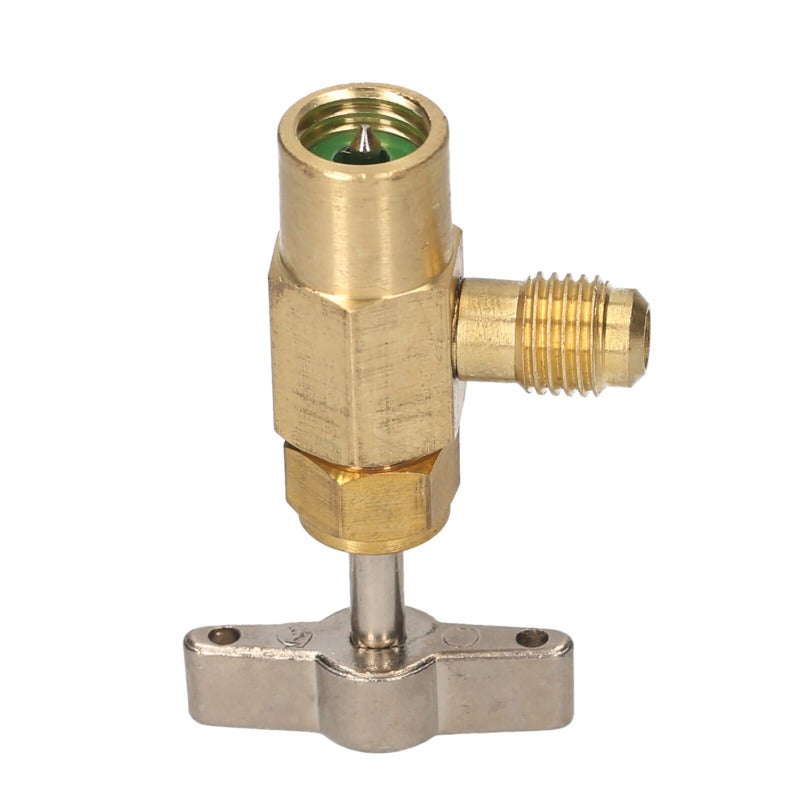 R134A Refrigerant Bottle Opener: Brass Alloy Gold Hand Operated Valve Control - Leak-Proof Safety Valve Durable Build for Extreme Conditions Automotive Air Conditioning Systems - Image 5