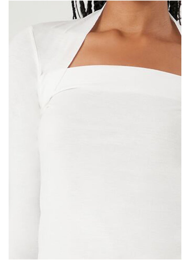 FOREVER 21 - Fitted Long-Sleeve Combo Top - Image 1